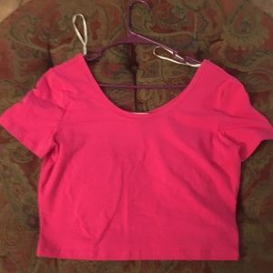 Pink crop top